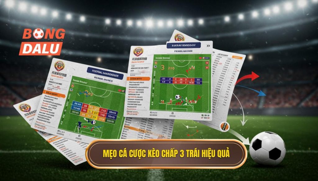 Mẹo cá cược kèo chấp 3 trái hiệu quả