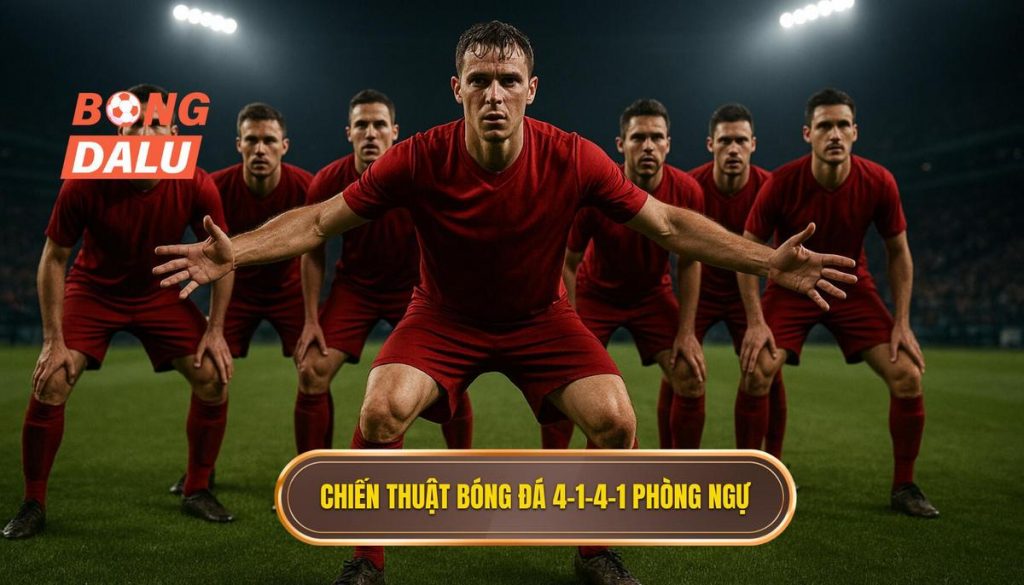 Chiến thuật bóng đá 4-1-4-1 phòng ngự
