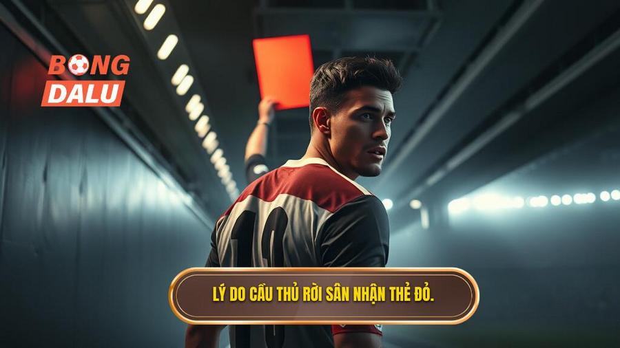 1. Lý do cầu thủ rời sân nhận thẻ đỏ.