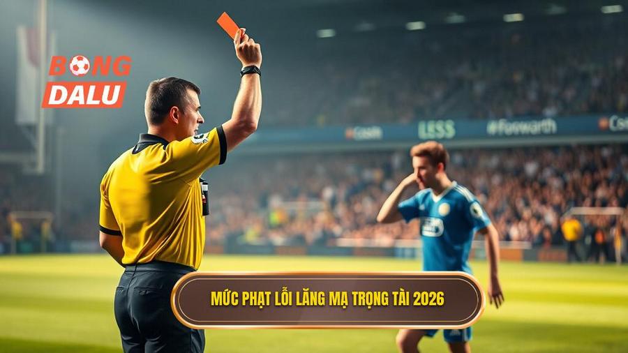 2. Mức phạt lỗi lăng mạ trọng tài 2026