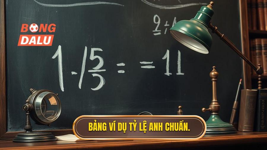 Bảng ví dụ tỷ lệ Anh chuẩn