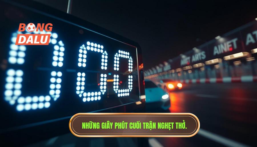 Những giây phút cuối trận nghẹt thở